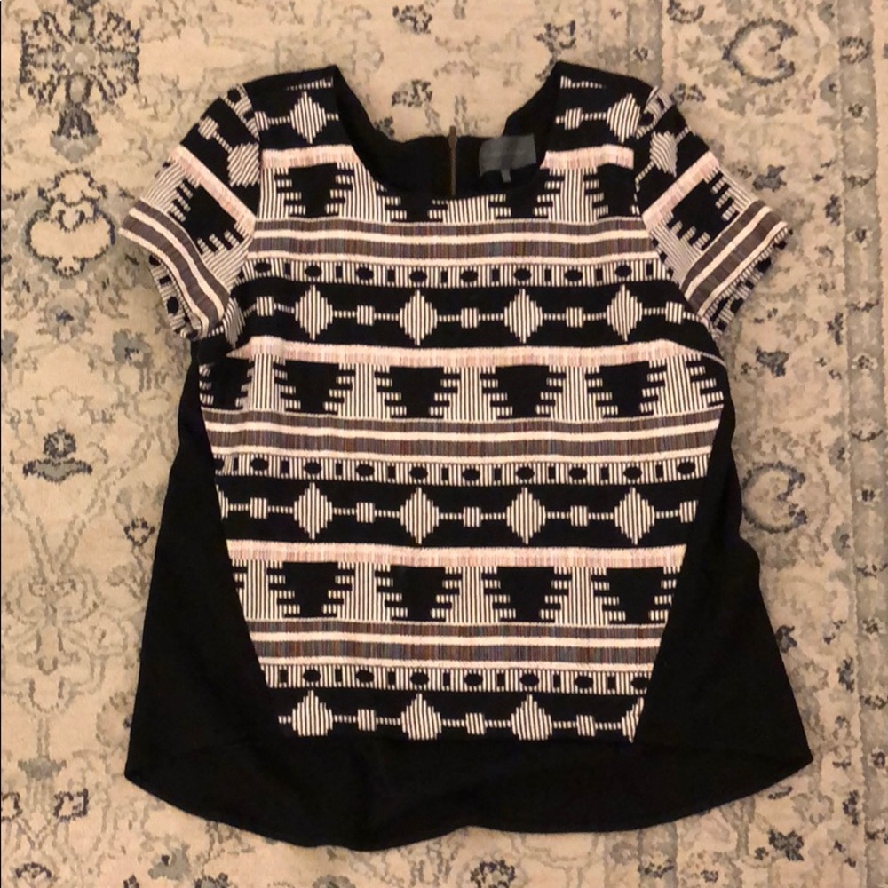 Printed Anthropologie shirt